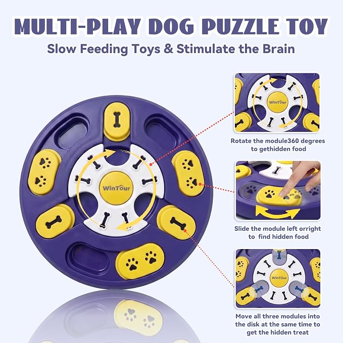WinTour Dog Puzzle Toy,Interactive Dog Toys & Dog Puzzles for smart Dogs