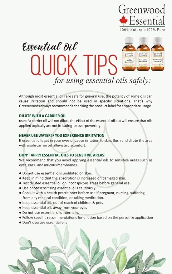 Greenwood Essential Pure Cassia Essential Oil (Cinnamomum Cassia Steam Distilled 15ml (0.50 oz)