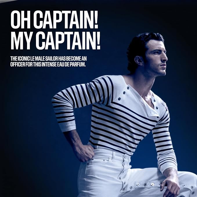 Jean Paul Gaultier Le Male Le Parfum - Amber Woody Eau de Parfum Intense for Men Fragrance - Cardamom, Lavender & Iris, Vanilla - Men's Perfume Spray, 2.5oz