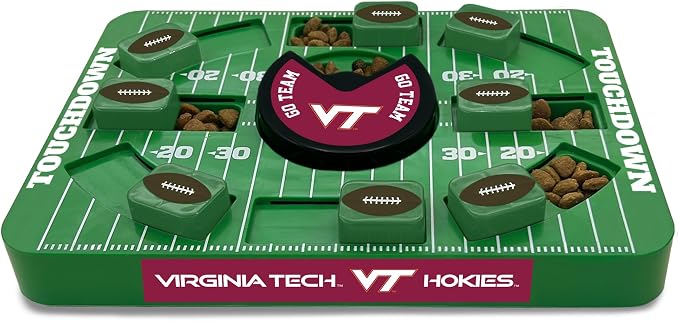 Pets First NCAA Virginia TECH Large Puzzle Toy, Dog Puzzle Treat Toy, New Large Size, Interactive Dog Treat Toy, Dog Slow Feeding Toy