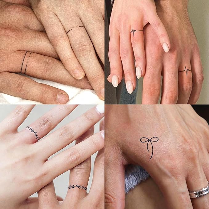 2 Sheets Long Lasting Angel Temporary Fake Tattoos For Women Hand Neck,Angel Wing Semi Permanent Tattoo For Adults Girl,Realistic, Waterproof and Non-Reflective,Minimalist Design