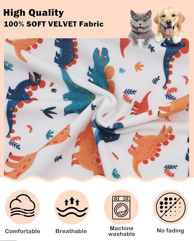 CuteBone Dinosaur Costume Dog Shirt, Stretchy Velvet T-Shirt Clothes for Medium Dogs, Soft & Breathable Pet Tee Outfit Frenchie Apparel for Daily Wear, Cozy Pullover Design Puppy Fashion COSBX02XXL