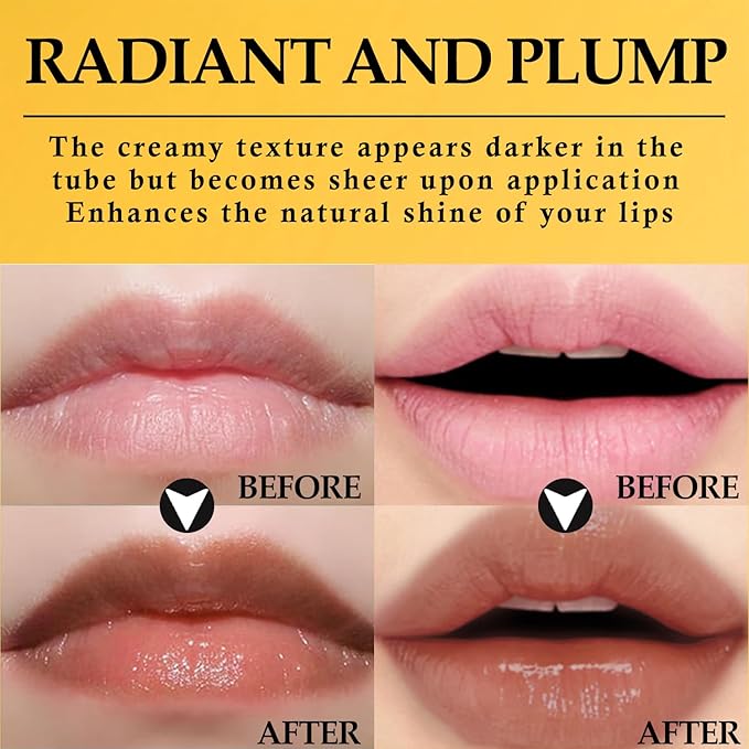 Honeynoir-Pink Honey Lipstick, Moisturizing Lip Color, Nourishing Lip Balm, Honey Noir Lipstick Suitable for All Skin Tones, Natural Lip Care, Long-Lasting Moisturization Non-Sticky (Black)
