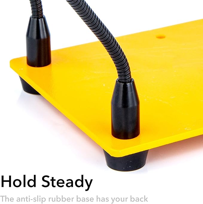 KOTTO Helping Hands Soldering, Third Hand Soldering Tool PCB Holder Four Arms Helping Hands Crafts Jewelry Hobby Workshop Helping Station Non-Slip Steel Weighted Base