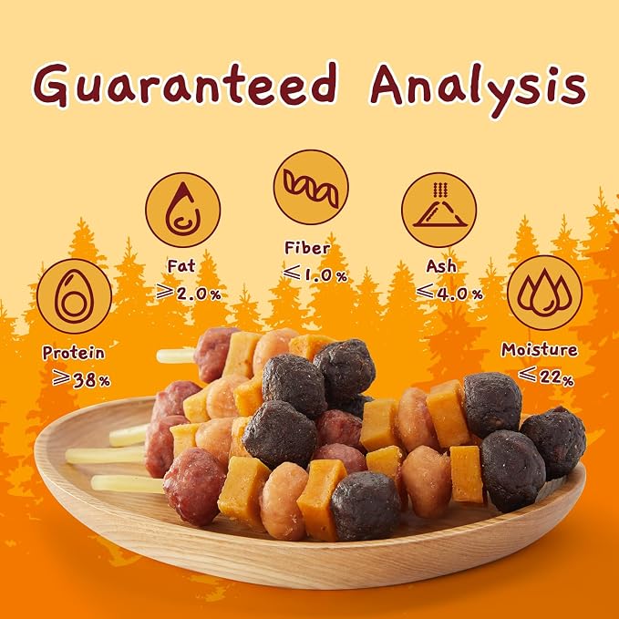 Jungle Calling Kabob Cod Stick for Medium & Large Dogs, Rawhide-Free Chews | High Protein Dog Kabob Treats, Made with Chicken, Duck, Beef, Sweet Potato & Pumpkin, 10.6 oz, Perfect for Special Moments