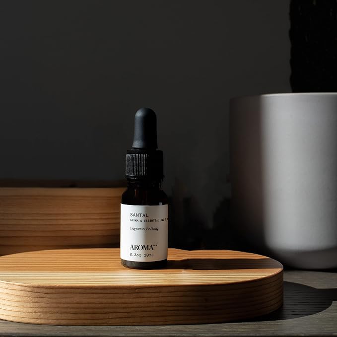 AromaTech Santal & Love Affair Set | Aroma Diffuser Essential Oils Blend of Santal Cardamom, Papyrus, Musk | Love Affair Jasmin, Saffron, Cedar, Ambergris - 10 Milliliter