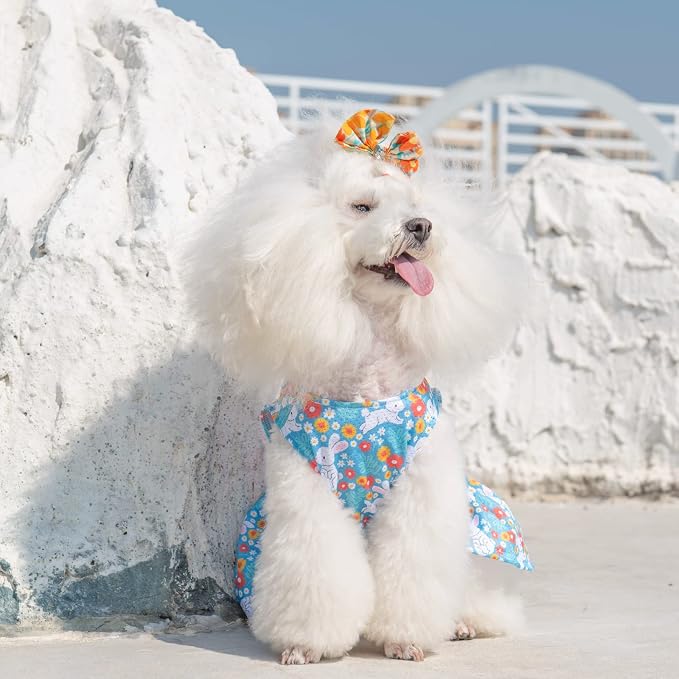 CuteBone Dog Mesh Dress Puppy Sundress Pet Outfit Summer Fashion for Small Dogs Girl Cat Clothes