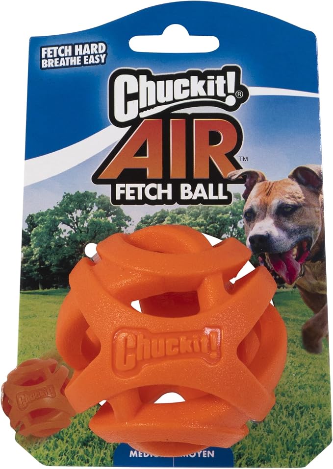 Chuckit! Air Fetch Ball Dog Toy, Medium 2.5in, Lightweight, 20-60lbs Dogs