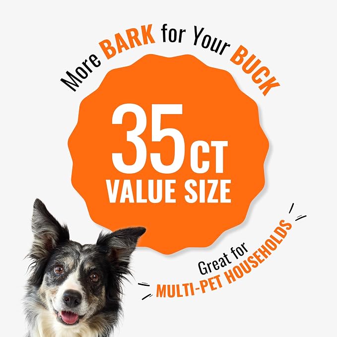 Good 'n' Fun Twists Long-Lasting Dog Treat Made With Real Protein, 35 Count | Premium Chicken, Pork and Beef Hide Chew, Supports Dental Health and Mental Stimulation, For Adult Dogs