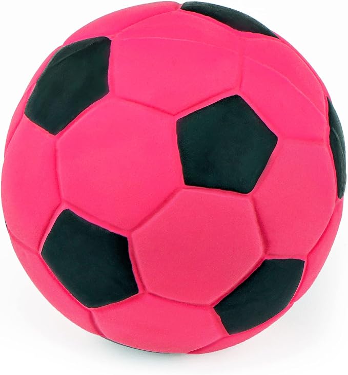 CHIWAVA 3PCS 2.7'' Squeak Latex Dog Toy Football Fetch Ball for Medium Dogs
