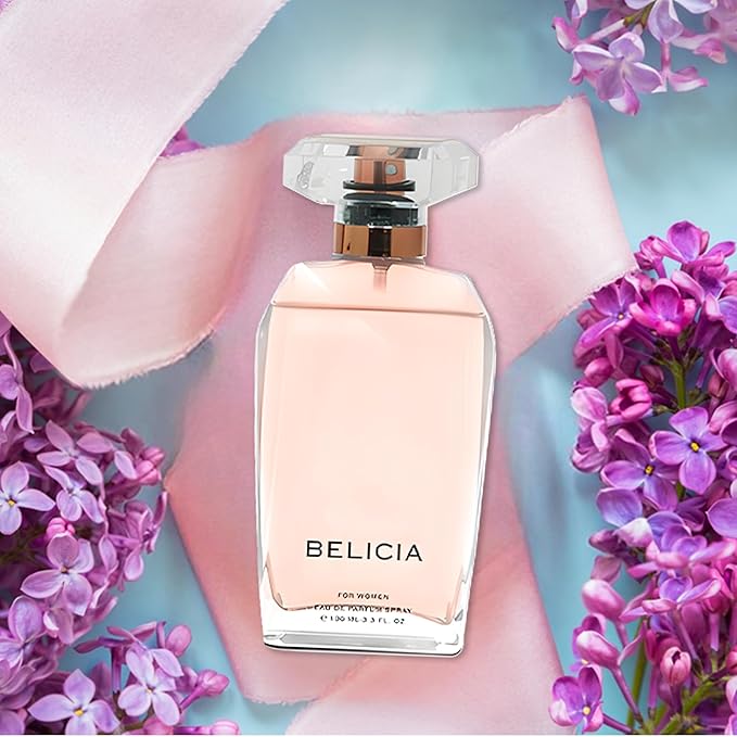 A CENTER Belicia For Women Eau de Parfum Spray for Women,Wonderful Gift,Gourmand Fragrance,Daytime and Casual Use,for all Skin Types,a Classic Bottle,3.4 Fluid Ounce