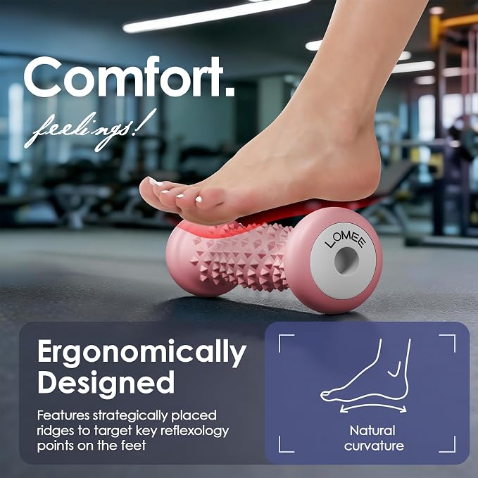 Foot Roller Massager for Plantar Fasciitis, Foot Arch and Heel Pain Relief | Deep Tissue Muscle Massage, Feet Ergonomic & Rounded Top Design
