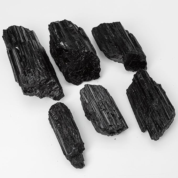 Large Raw Black Tourmaline Crystal Natural Rough Stone Healing Crystals for Meditation Reiki Energy Decoration 4-6lbs