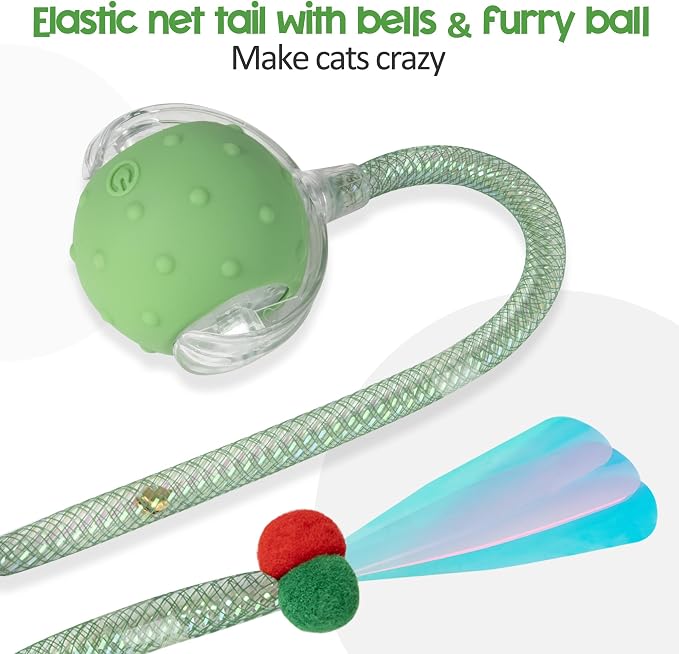 Interactive Cat Toys Ball,Automatic Moving Ball Toy,Rechargeable