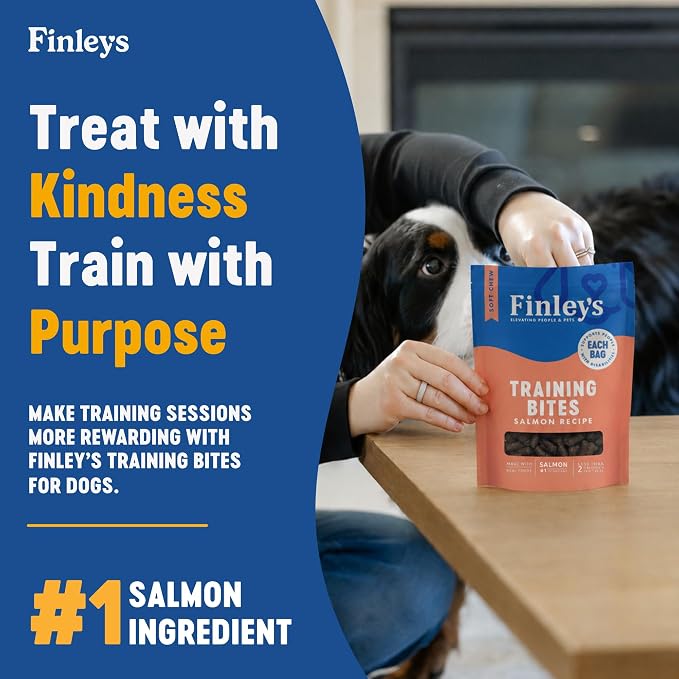 Finley's Training Treats Salmon Soft Low Calorie Dog Treats, 16oz, 1 Pack | Limited Ingredient for Puppies and Adult