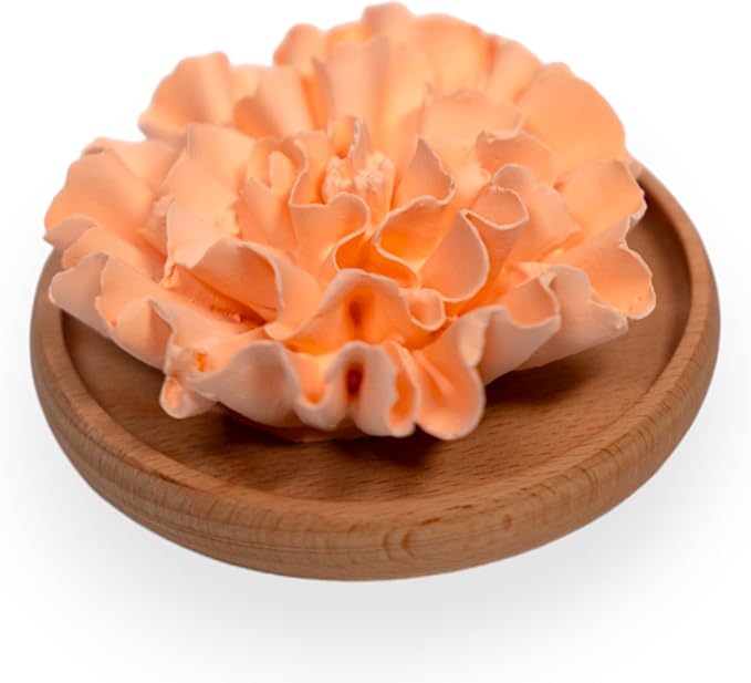 SINT Aroma Diffuser Diatomite Carnation Flower with Wooden Stand | Essential Oil Diffuser with Aromatherapy Fragrant Oil | Diffusers for Home, Oil Diffuser, Room Decor | Orange, Fig Fragrance 10 ML