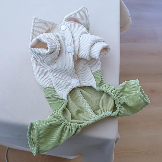 Dog Stylish Overalls Comfortable Puppy One Piece Outfits Summer Bib Overalls for Small Dogs Cute Pet Jumpsuit Onesie Chihuahua Yorkies Birthday Holiday Clothes Costume