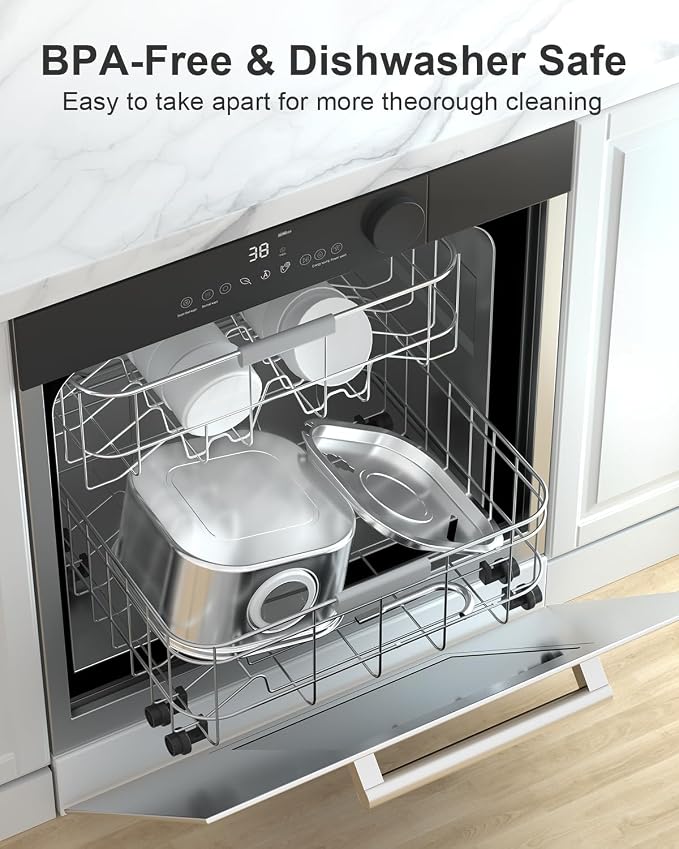 Cat Water Fountain Stainless Steel: 108oz/3.2L Automatic Pet Water Fountain - Dog Water Dispenser with Water Level Window - for Cats Inside with 8 Replacement Filters and 8 Sponges
