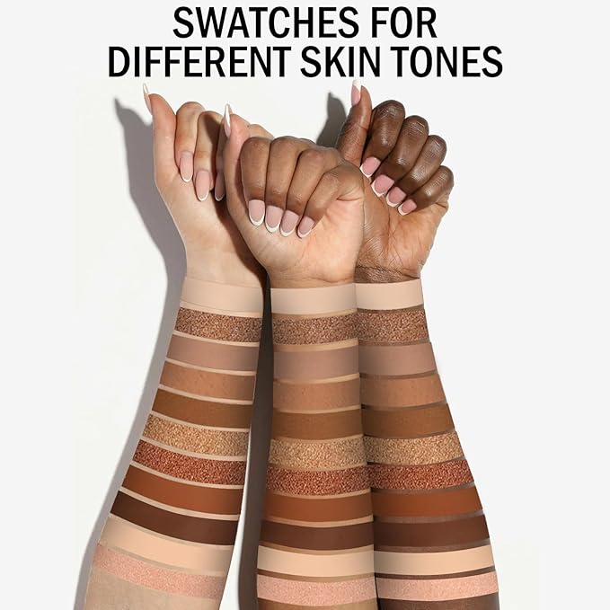 PROFESSIONAL MAKEUP Long Lasting Waterproof Eyeshadow Palette 11 Ultra-pigmented Shimmer & Matte Shades and Naked & Brown Warm Neutral makeup palette with Mirror - Blendable Multi-Purpose
