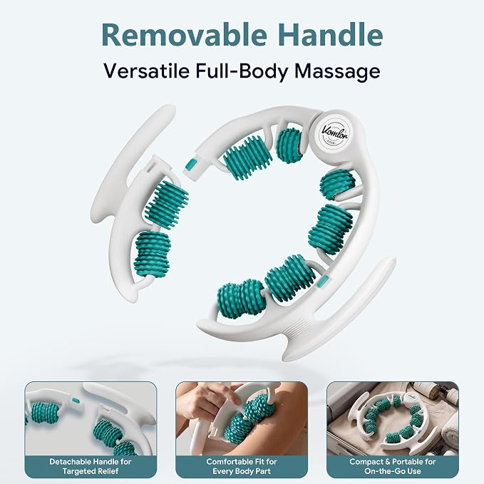 Cellulite Massage Tool - Lymphatic Drainage Tool for Deep Tissue Fascia Massage - Muscle Roller for Legs & Buttocks, Anti-Cellulite Massager for Body Contouring and Skin Smoothing（Green）