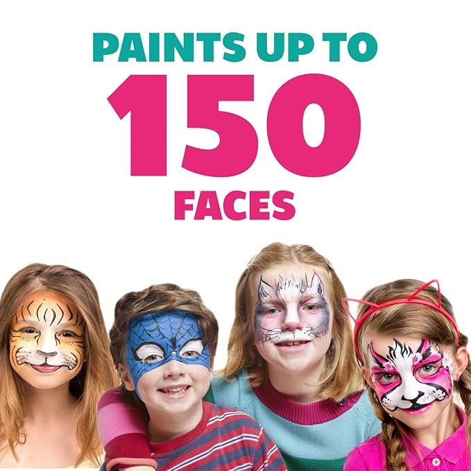 Kraze FX Dome Stroke - Galaxsia (25 gm), Professional Face and Body Painting One Stroke Cake By Tamina, Hypoallergenic Non-Toxic Water Activated Face and Body Painting for Kids Safe Adults