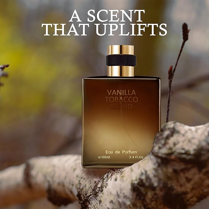 AFLUXE 2PCS Mens Perfume Cologne Long Last Strong EDP Natural Spray Gift Set, with Cocoa, Dried Fruits, Woody Fragrance for Daliy Use, 3.4 Fl Oz / 100 mL Each (6pm Mist & Vanilla Tobacco)