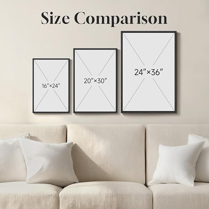 Large Framed Abstract Modern Wall Art for Living Room, 3 Piece Minimalist Grey and Silver Prints Wall Decor, Bright Style Artwork Paintings Pictures for Dining Room Hallway Office, 24x36 Inch