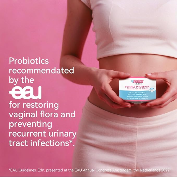Gynable Vaginal Probiotics for Women,Female Probiotic for pH Balance with Lactobacillus 5 Billion CFU Probiotics Blend,Selenium-Vitamin D3,Promote Healthy Vaginal Odor & Vaginal Flora,60 Count