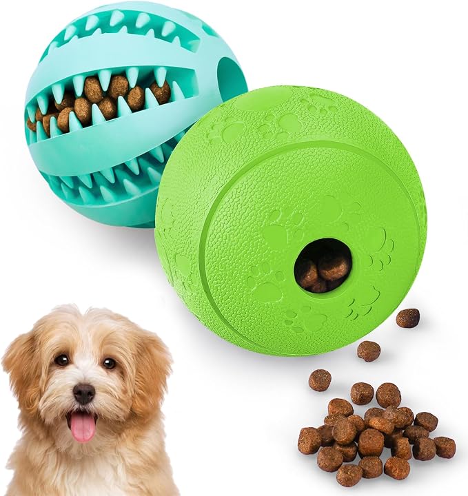 HIPPIH Dog Puzzle Toy 2 Pack, Interactive Dog Toys for Treat Dispensing
