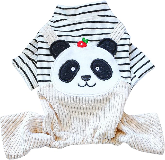 Dog Stylish Overalls Comfortable Puppy One Piece Outfits Summer Bib Overalls for Small Dogs Cute Pet Jumpsuit Onesie Chihuahua Yorkies Birthday Holiday Clothes Costume
