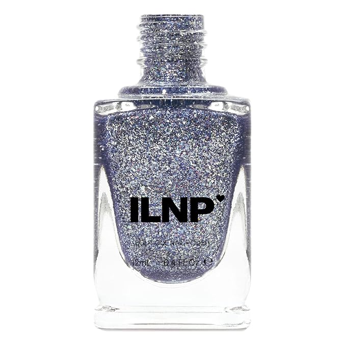 ILNP Bulletproof Symphony - Medium Periwinkle Metallic Holographic Nail Polish