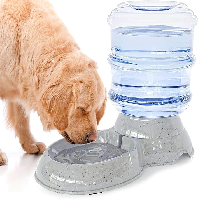 Dog Water Bowl Dispenser,3 Gallon/ 11L Pet Water Dispenser Station for Large Dogs and Cats,Gravity Automatic Feeder,Large Size Dog Drinking Fountain