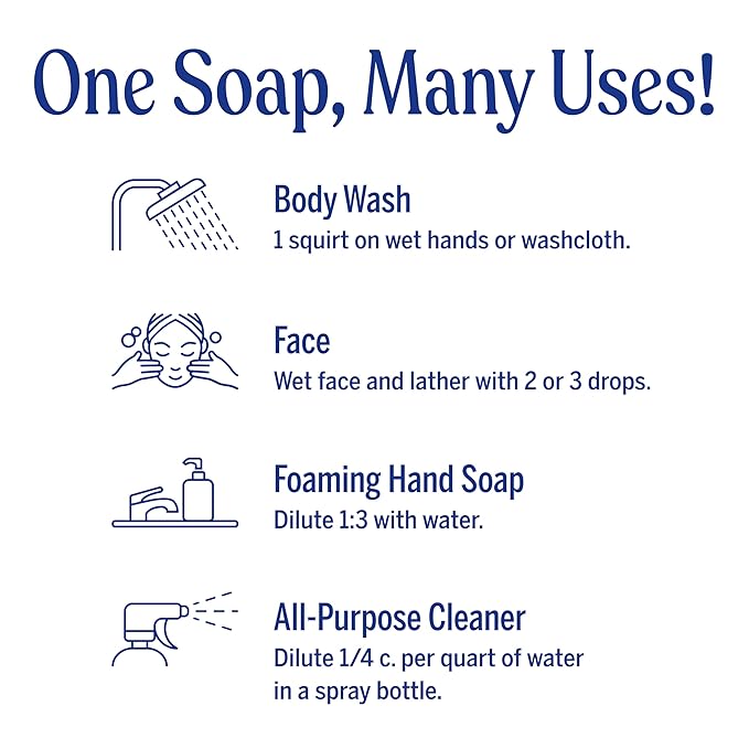 Dr. Bronner's - Pure-Castile Liquid Soap (Tea Tree, 16 ounce) - Made with Organic Oils, 18-in-1 Uses: Acne-Prone Skin, Dandruff, Laundry, Pets and Dishes, Concentrated, Vegan, Non-GMO