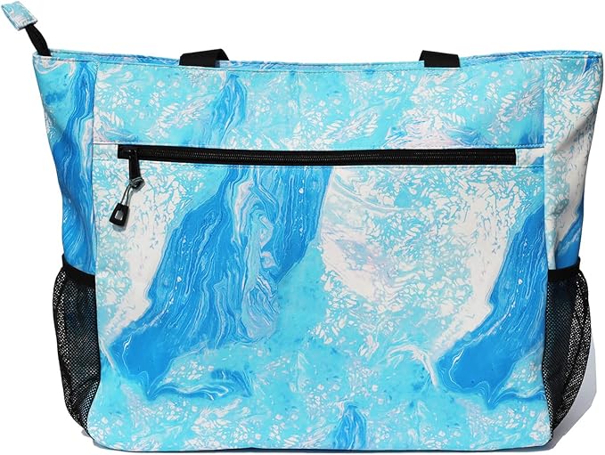 ESVAN LARGE BEACH BAG Water Resistant Lightweight 20 inch Women Oversize Tote Bag for Gym Beach Travel Pool Yoga Nurse