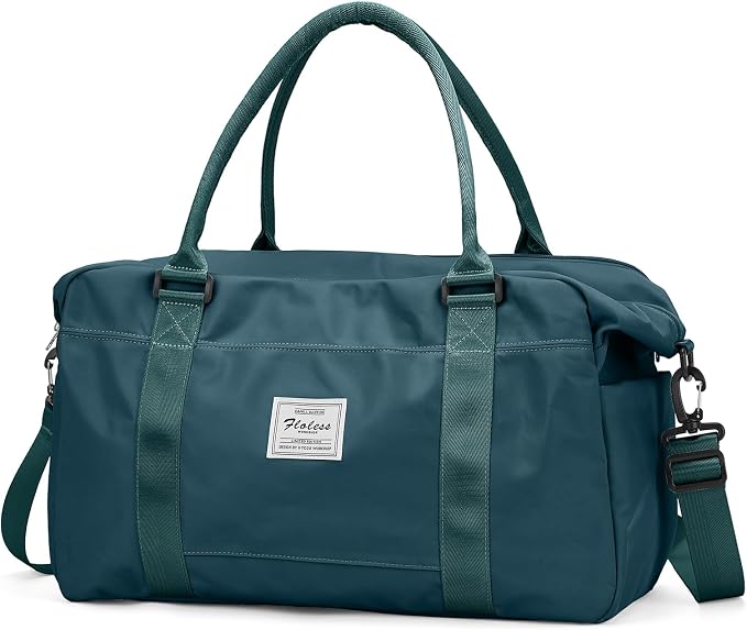 Travel Duffel Bag, Carry On Overnight Weekender Bags for Women | Travel Bag with Wet Pocket & Trolley Sleeve, For Spirit Airlines 18x14x8 Personal Item Bag