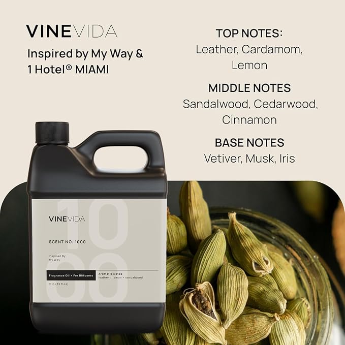 VINEVIDA (32oz) Hotel Fragrance Diffuser Oil - Hotel Scents for Home - Cold Air Diffuser Oil - Essential Oil - Scent Inspired by My Way