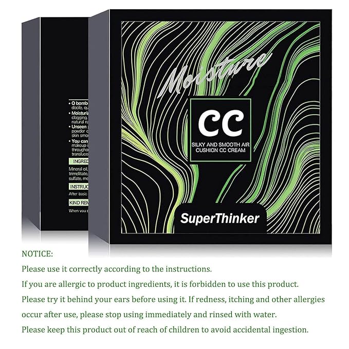 Air Cushion CC Cream Mushroom Head Cushion Foundation, BB Cream Face Makeup for Mature Skin Moisturizing Concealer Brighten Long-Lasting, Even Skin Tone for All Skin Types (Nude)