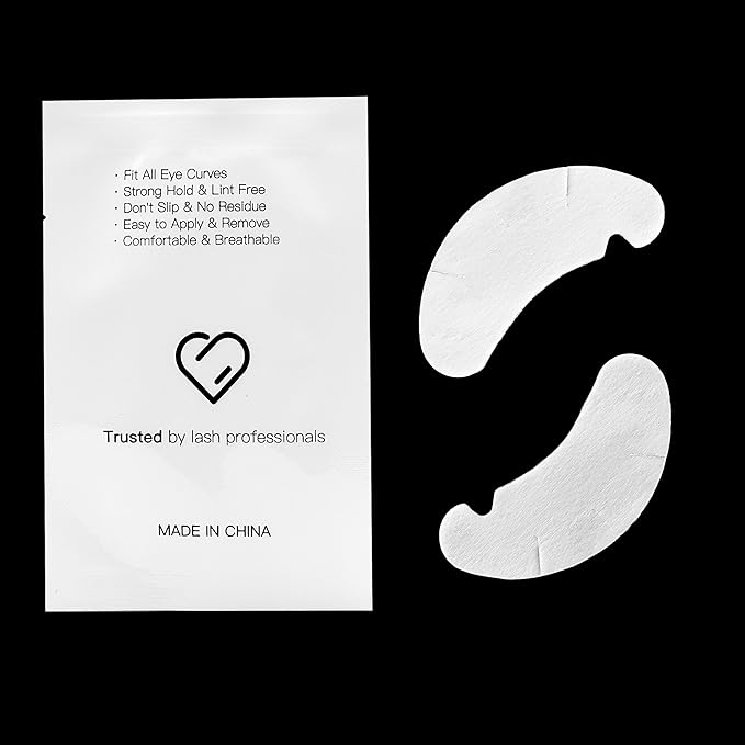 i-laesh 50 Pairs Hydrogel Under Eye Pads for Eyelash Extensions - Lint-Free Aloe Vera Gel Patches for Professional Lash Lift & Tint Supplies