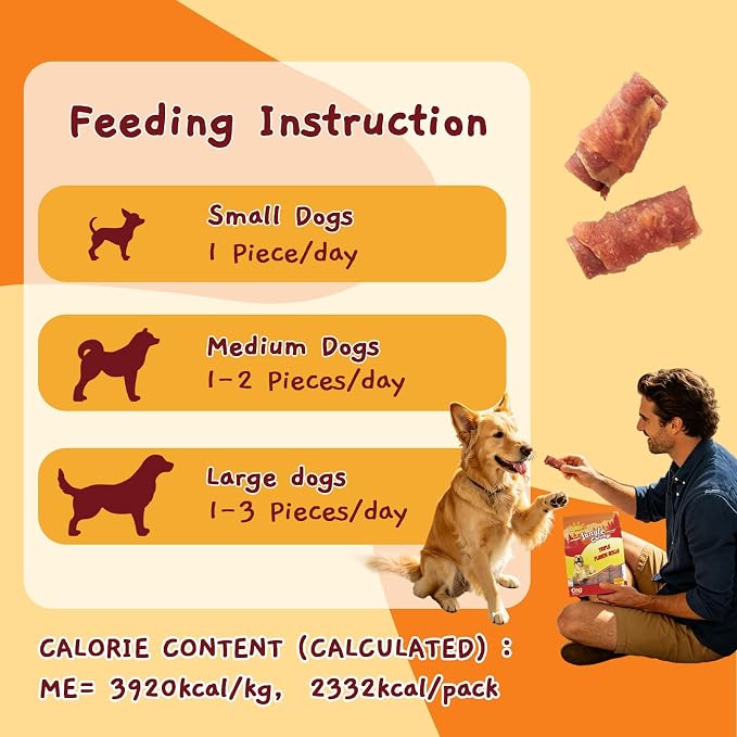Jungle Calling 21 oz Triple Flavor Rolls, Chicken Duck & Beef, High Protein | Rawhide Free Treat for Small, Medium & Large Breeds, Limited Ingredient Chews Perfect for Daily Reward, Easily Digestible