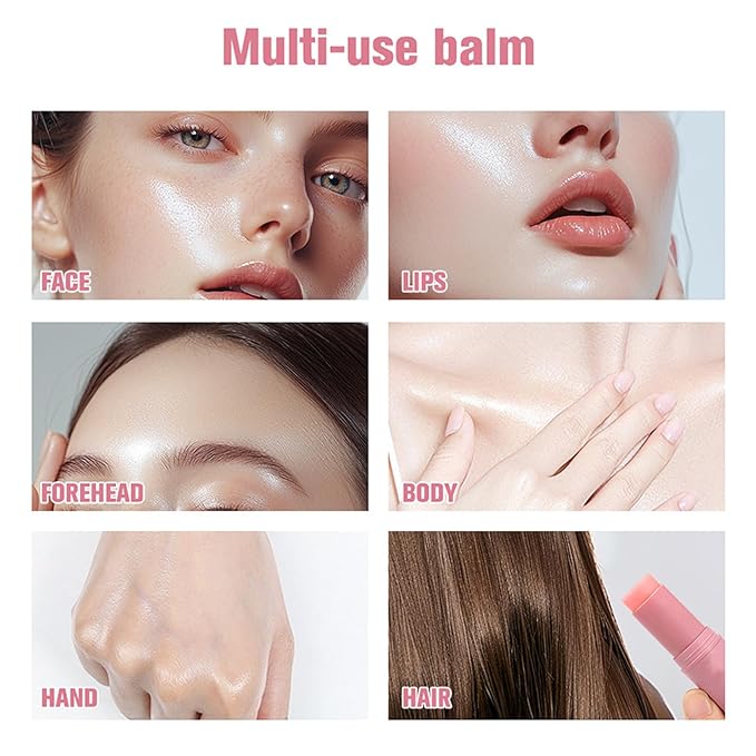 2Pcs Hydrating Multi Eye & Lip Balm Firming Under Eye Balm Stick Make Up Base, Reduce Wrinkle Vegan & Cruelty-Free