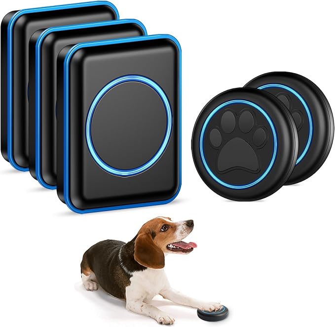 FullHouse Dog Doorbell for Potty Wireless Doggy Bell Training to Go Outside | Waterproof Touch-Sensitive Button, for Puppy Doggie Pets, Over 1000 feet Range