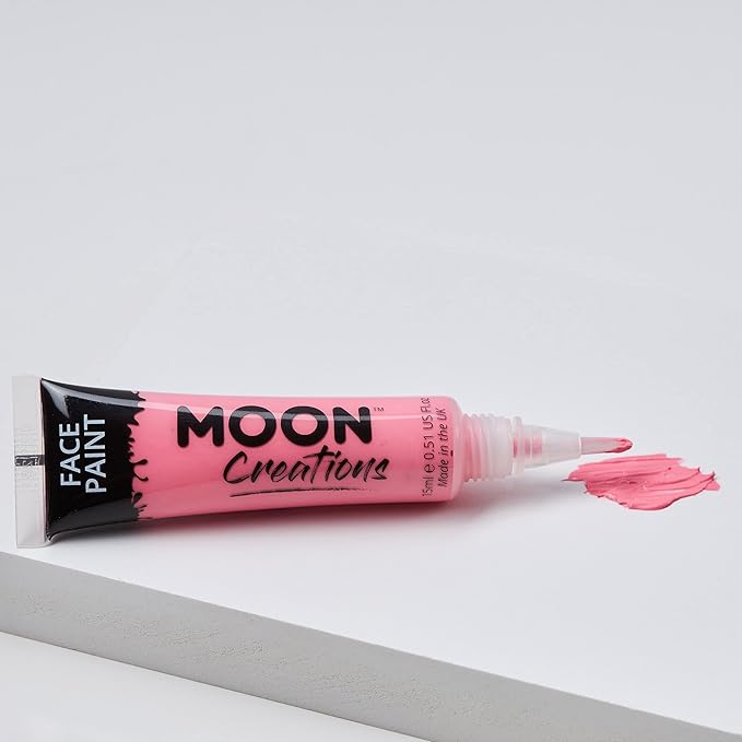 Face & Body Paint with Brush Applicator by Moon Creations - 0.50fl oz - Light Blue
