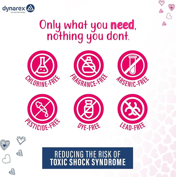 Dynarex Super Tampons – Bulk Feminine Hygiene Product with Plastic Applicator – 7 Hour Protection – 9 Boxes, 225 Total Tampons
