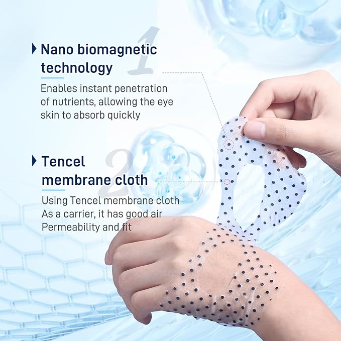Under Eye Patches for Dark Circles, Eye Patches for Puffy Eyes and Dark Circles, Parches Para Ojeras - Skin Care Deep Hydrating & Firming Eye Treatment
