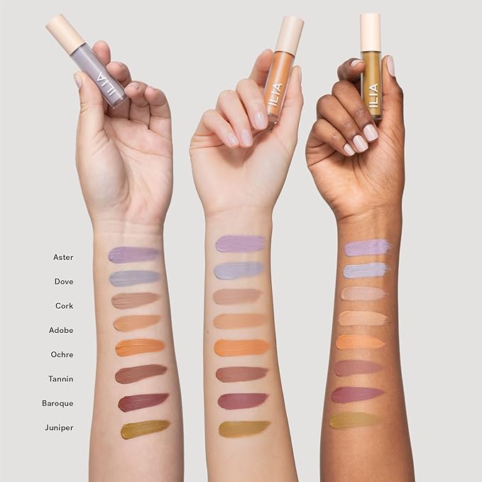 ILIA - Matte Liquid Powder Eye Tint | Cream-to-Powder Eyeshadow, Smudge-Resistant, Quick-Dry, Weightless, Water-Based | Non-Toxic, Vegan, Cruelty-Free, Clean Makeup (Ochre, 0.12 fl oz | 3.5 ml)