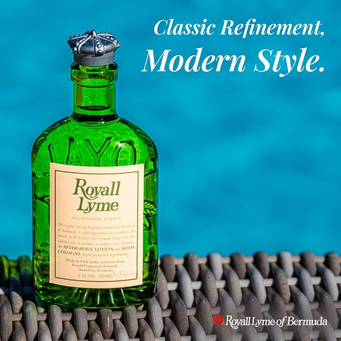ROYALL LYME, Men's Heritage Cologne, Inspired by Bermuda – 4 Fl oz Spray