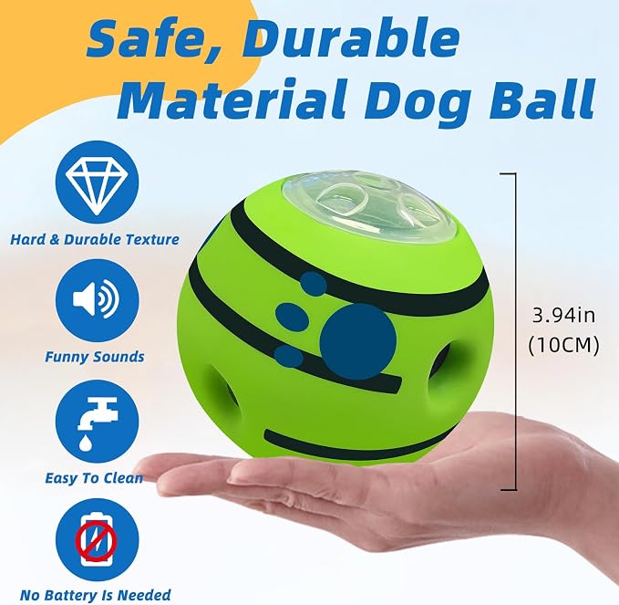 Interactive Puzzle Dog Treat Ball, L, 3.94 in (10 cm) | Treat Dispensing, Enrichment Toy