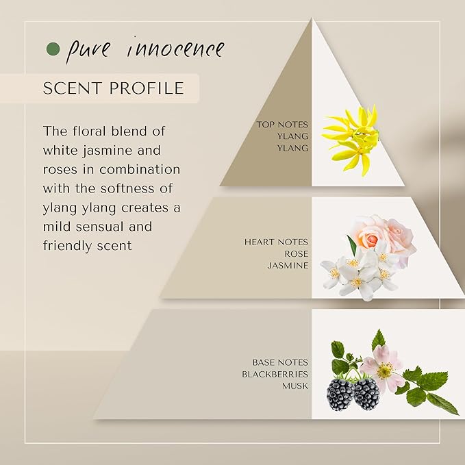 Pure Innocence Volume Conditioner | Dutch Made & Formulated | Boosts Volume for All Hair Types | Floral Scent of White Jasmine, curly hair conditioner Rose Ylang-Ylang & calendula | 750 ml