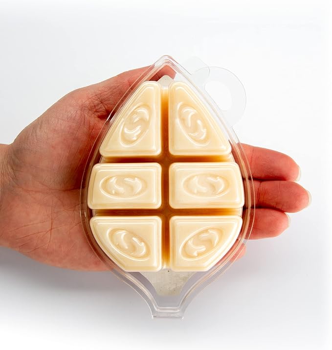 Shortie's Candle Company Vanilla Bean Natural Soy Wax Melts - 1 Highly Scented 3 Oz. Bar - Made with 100% Soy and Essential Fragrance Oils - Phthalate & Paraffin Free, Vegan, Non-Toxic