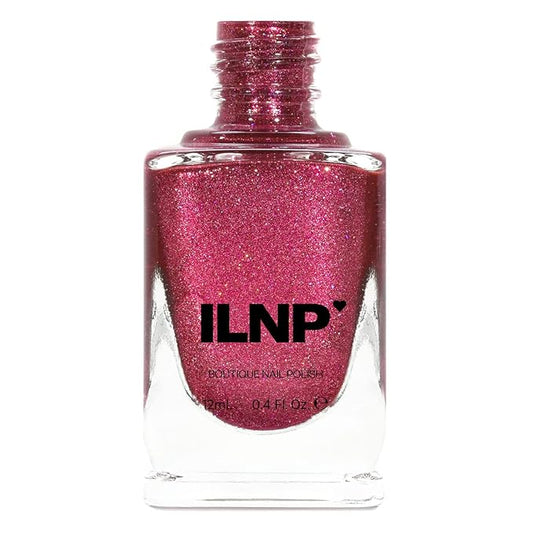ILNP Velvet Rope - Dark Magenta Holographic Metallic Nail Polish